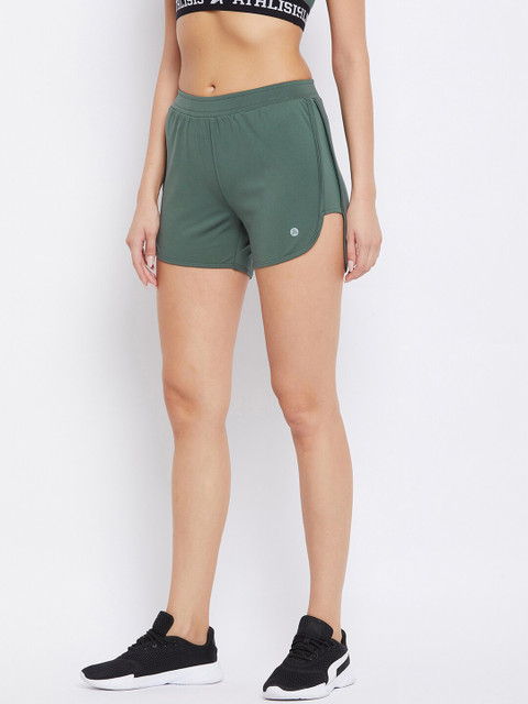 ATHLISIS Women Mid-Rise e-Dry Technology Training or Gym Sports Shorts - Image 3