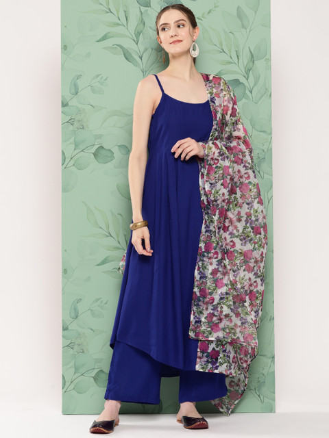 InWeave Kurta With Palazzos & With Dupatta - Image 2
