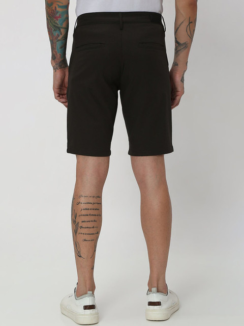 Mufti Men Olive Green Slim Fit Shorts - Image 3