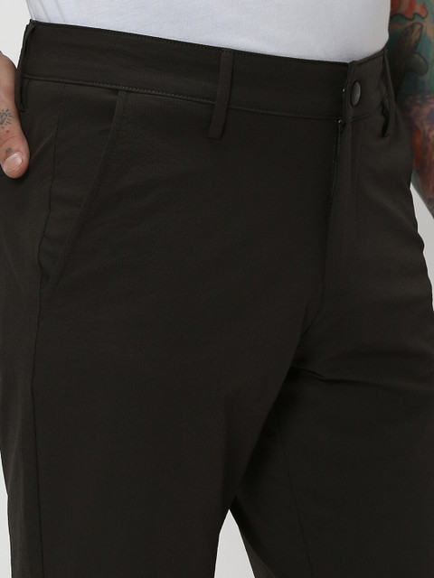 Mufti Men Olive Green Slim Fit Shorts - Image 6