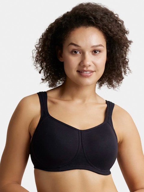 Jockey Wirefree Padded Cotton Full Coverage Plus Size Bra with Broad Wings-FE78