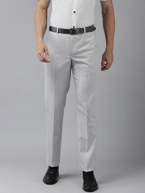 Park Avenue Men Mid-Rise Smart Trousers