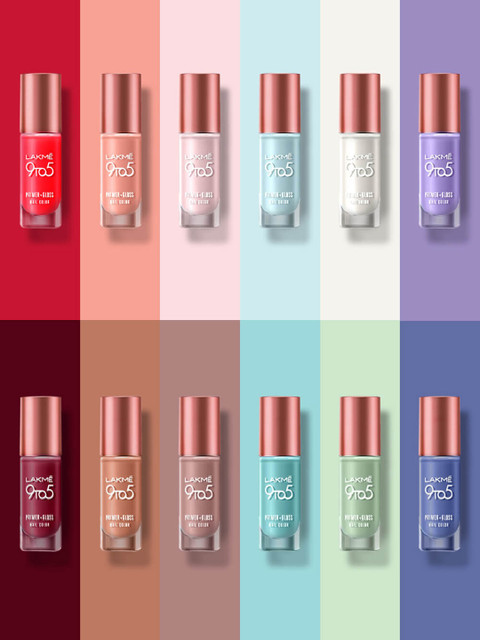 Lakme 9to5 Overtime Shine Glossy Long Lasting & Quick Dry Nail Color 6ml - Russian Mauve - Image 7