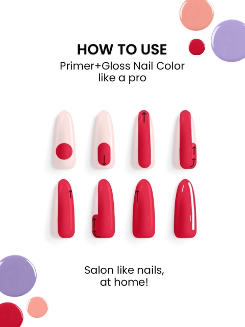 Lakme 9 to 5 Long Lasting Primer + Gloss Nail Color 6 ml - Apple Blossom - Image 6