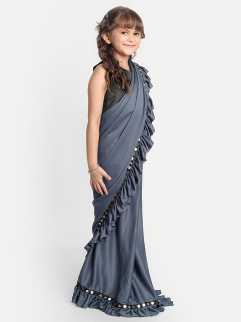 LOOKS AND LIKES Embellished Sequinned Saree - Image 2