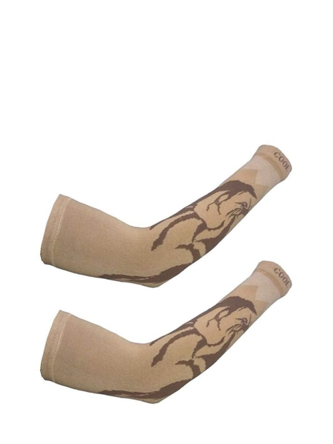 Aadikart Pack Of 2 Printed Sports Lightweight Arm Sleeves - Image 4