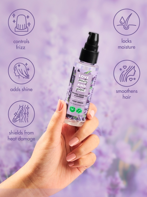 Love Beauty & Planet Argan Oil & Lavender Hair Serum for Frizz-Free Hair - 200ml - Image 9