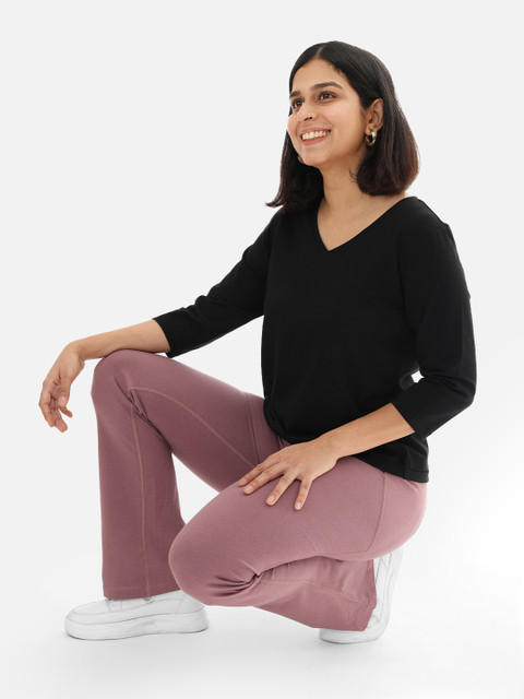 Blissclub The Last Tee V-Neck Moisture Wicking Yoga T-shirt