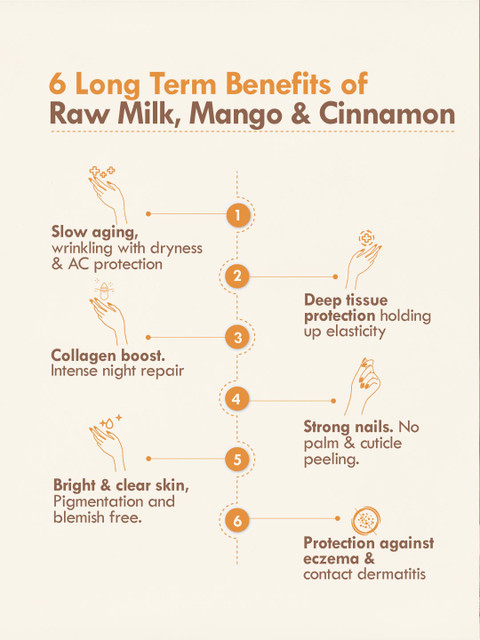 Nat Habit Mango Cinnamon Youth Anti Aging Spots Fresh Wrinkle Whipped Hand Malai - 25 ml - Image 4