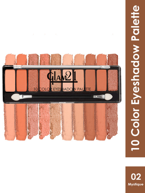 GLAM21 10 Colors Eyeshadow Palette - Mystique - 8.8g