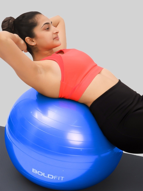 BOLDFIT Anti Burst Gym Ball For Exercise With Foot Pump - Image 4