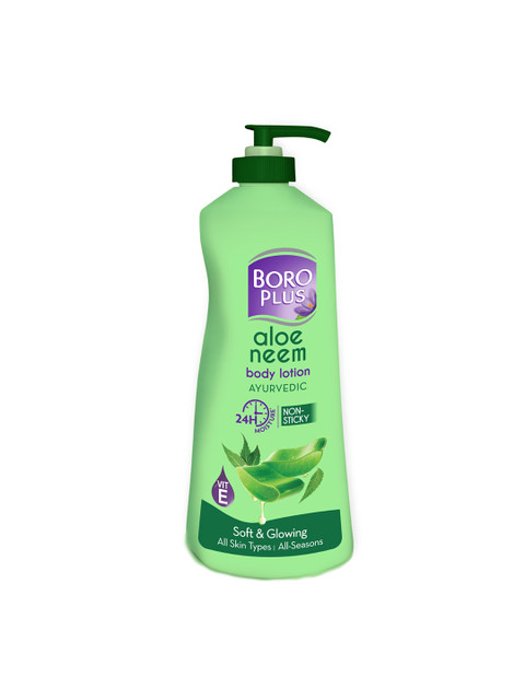 BOROPLUS Aloe Neem Body Lotion with Vitamin E for Soft &amp; Glowing Skin - 400ml
