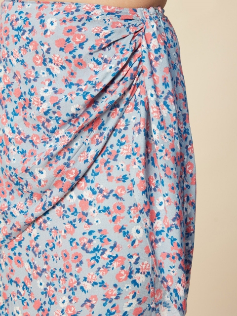20Dresses Floral Printed A Line Wrap Skirt - Image 5