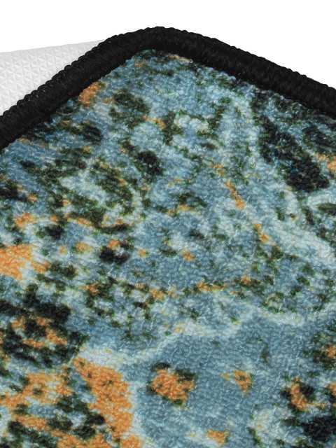 Story@home Blue & Brown Printed Anti-skid Floor Carpet - Image 4