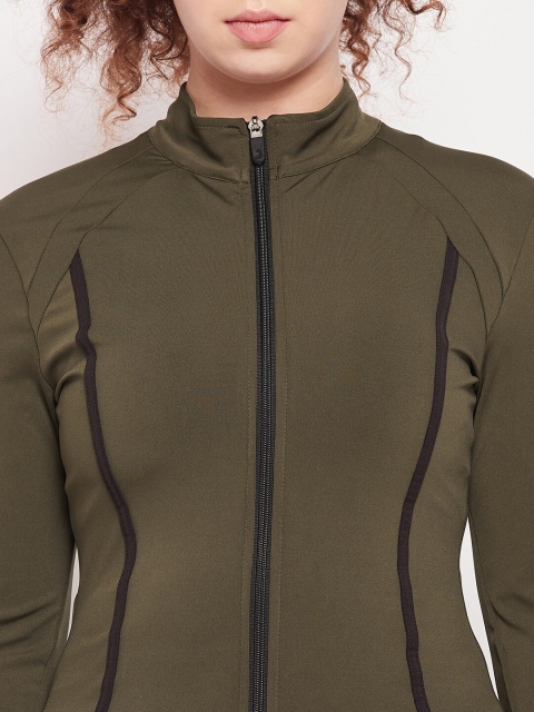 ATHLISIS Reflective Strip Mock Collar Long Sleeves Dry Fit Training or Gym Sporty Jacket - Image 2