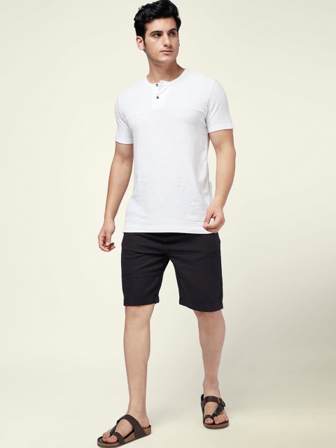 7 Alt by Pantaloons Men Cotton Mid-Rise Slim Fit Shorts - Image 4