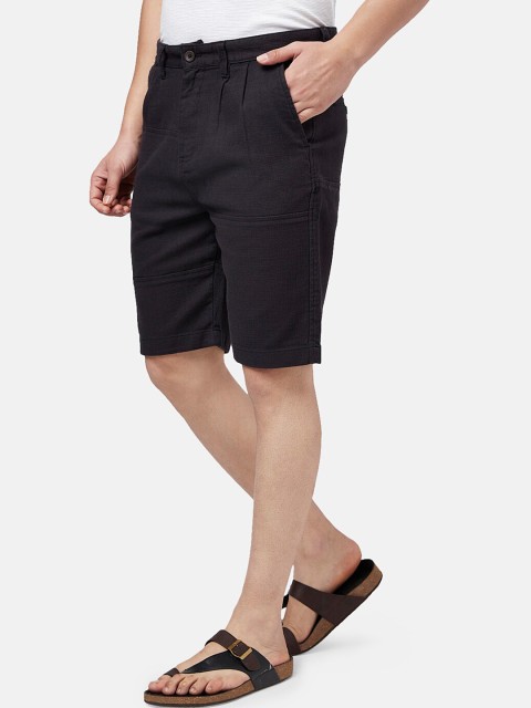 7 Alt by Pantaloons Men Cotton Mid-Rise Slim Fit Shorts - Image 2