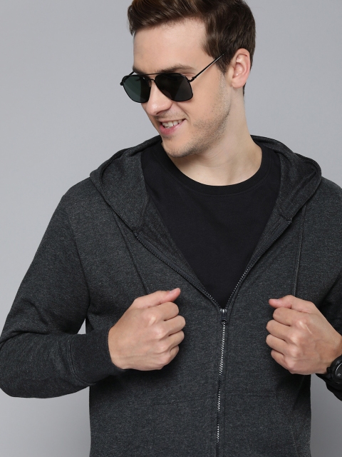 HERE&NOW Solid Hooded Sweatshirt