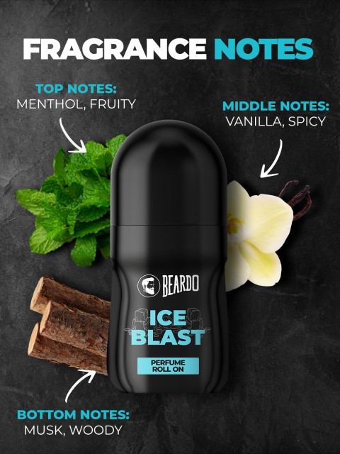 BEARDO Men Ice Blast Perfume Roll On - 50 ml - Image 4