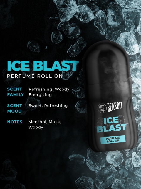 BEARDO Men Ice Blast Perfume Roll On - 50 ml - Image 3