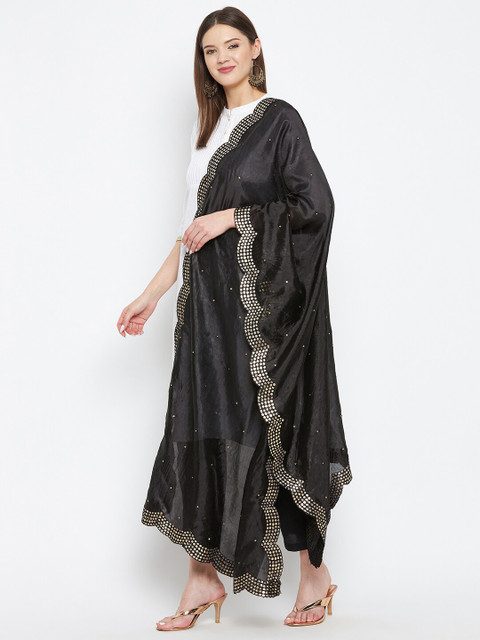 Clora Creation Embroidered Dupatta - Image 3