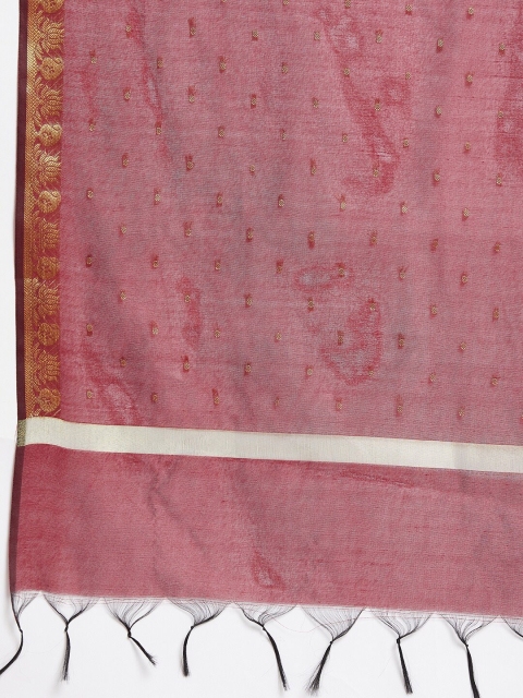 Clora Creation Woven Design Silk Blend Dupatta - Image 2