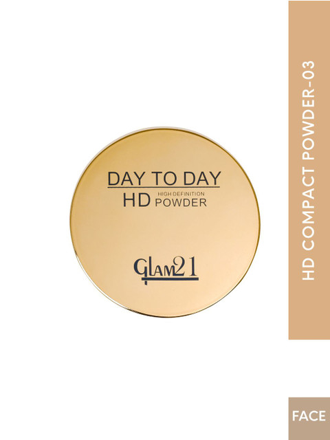 GLAM21 Day To Day 3-In-1 HD Pan Cake Weightless Natural Glow Compact Powder 12 g - Shade 03