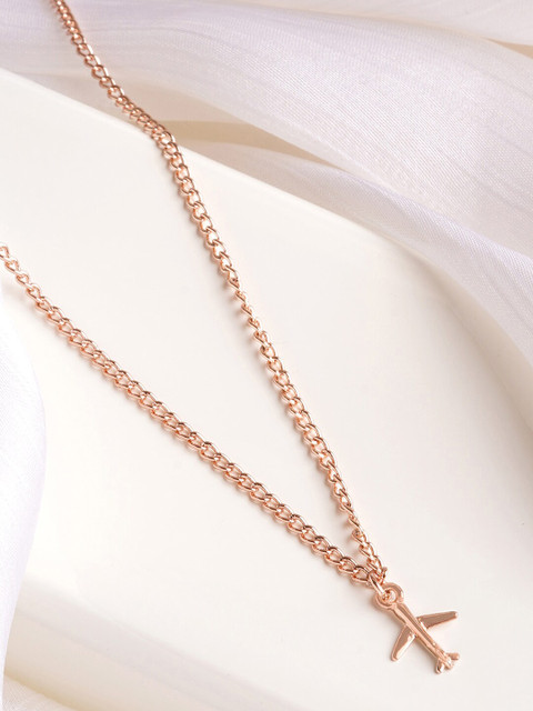 JOKER & WITCH Rose Gold-Plated Fly High Shaped Necklace