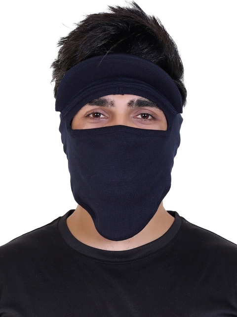 Gajraj Pack Of 2 Cotton Strechable Full Face Masks With Visor