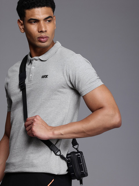 HRX by Hrithik Roshan Men Lifestyle Polo Collar T-shirt