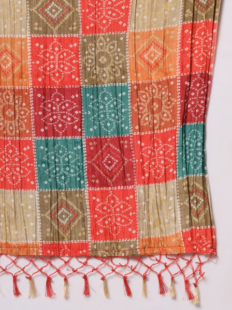 Zamour Printed Bandhani Dupatta - Image 2