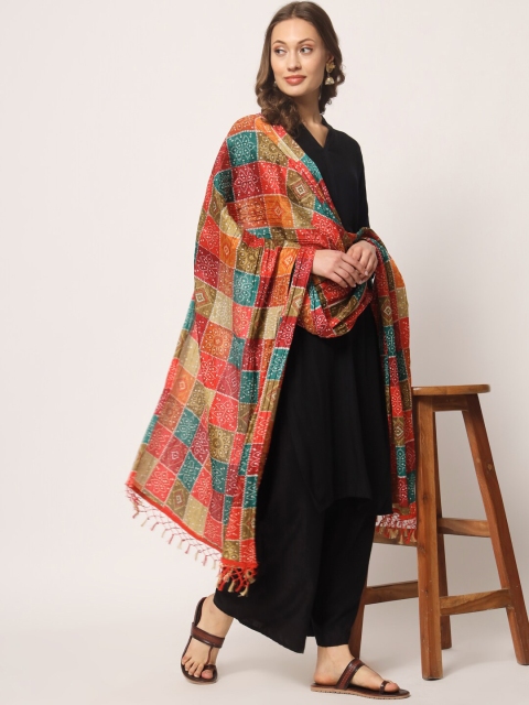 Zamour Printed Bandhani Dupatta - Image 4