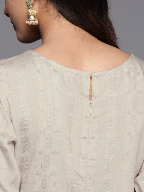 Libas Woven Design Pastels Dobby Kurta - Image 6
