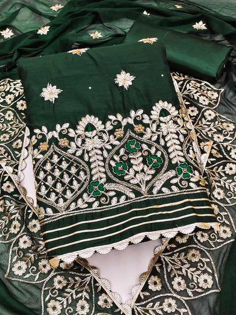 KALINI Embroidered Unstitched Dress Material