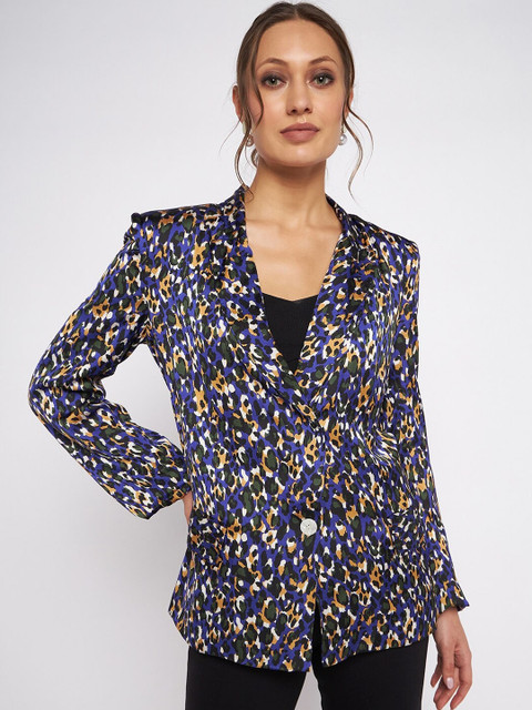 Antheaa Elit Printed Regular Fit Single-Breasted Blazer
