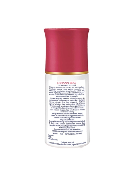 YARDLEY LONDON Women Set Of 3 Anti-Perspirant Alcohol Free Deodorant Roll-Ons - 50ml Each - Image 3