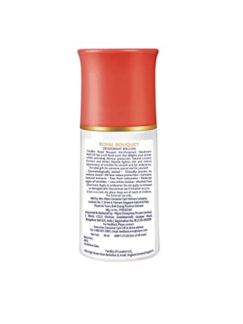 YARDLEY LONDON Women Set Of 3 Anti-Perspirant Alcohol Free Deodorant Roll-Ons - 50ml Each - Image 2