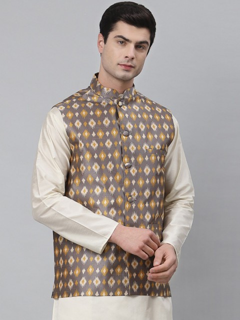 NEUDIS Men Printed Nehru Jackets