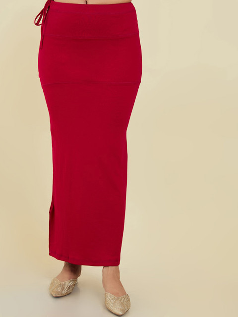 Soch Women Side Slit Cotton Saree Shapewear