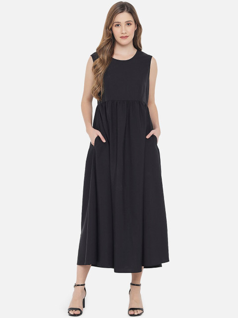 Indietoga Floral Layered Crepe A-Line Maxi Dress - Image 3