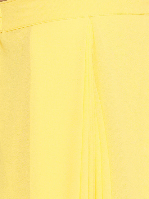 Little Bansi Girls Floral Pure Georgette Ready to Wear Saree - Image 7