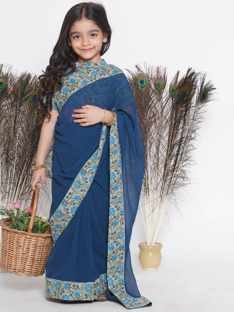 Little Bansi Pure Georgette Ready to Wear Saree - Image 5