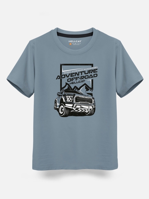 HELLCAT Boys Pack Of 2 Typography Printed Cotton T-shirt - Image 3