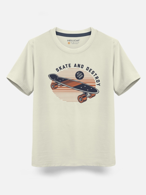 HELLCAT Boys Pack Of 3 Printed Cotton T-shirt - Image 3