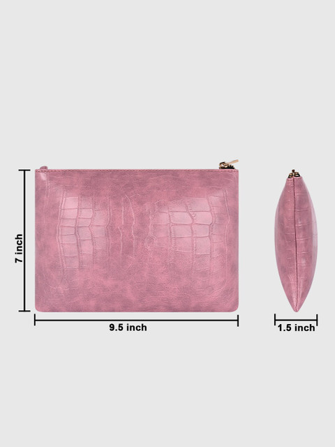 Bagsy Malone Women Textured Vanity Pouch - Image 7