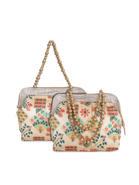 Kuber Industries Set Of 2 Embellished Hand Purse