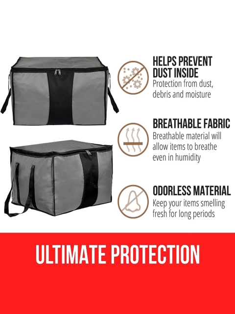 Kuber Industries 2 Pcs Foldable Underbed Storage Bags Cloth Organizer For Store - Image 5