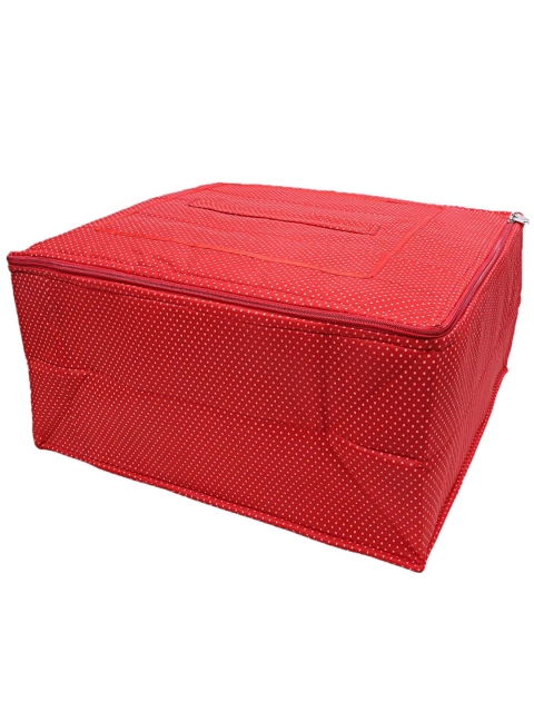 Kuber Industries 2-Pcs Red & White Dot Printed Clothes Storage Bag - Image 3