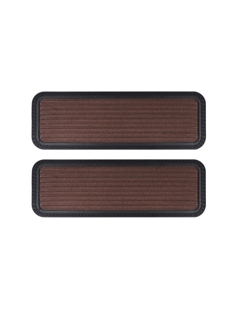Black gold Pack of 2 Brown High Water Absorbent Anti Slip Doormat