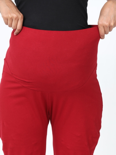 9shines Label Women Red Maternity Palazzos - Image 6